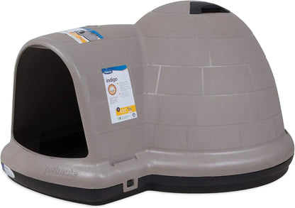 Petmate Indigo Dog House (Igloo Dog House, Made in USA with 90% Recycled Materials, All Weather Protection Pet Shelter) for XL Dogs 90 to 125 pounds, Made in USA