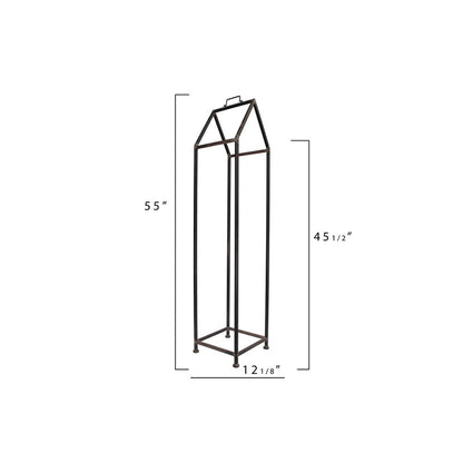 3R Studios House Shaped Metal Log Holder