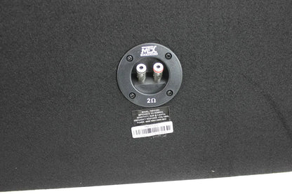 MTX 12" Dual Loaded Car Subwoofer w/Sub Box, Amplifier, & QPower Wiring Kit