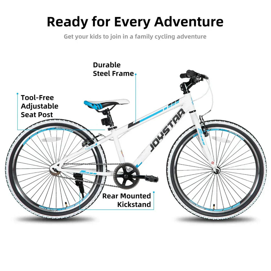 JOYSTAR Lubbock 20" 24" Kids Mountain Bike Single Speed Bicycle