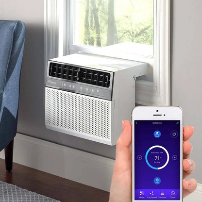 Soleus Air 8,000 BTU Hybrid (saddle) Window Air Conditioner with WiFi - 8,000 BTU (White)