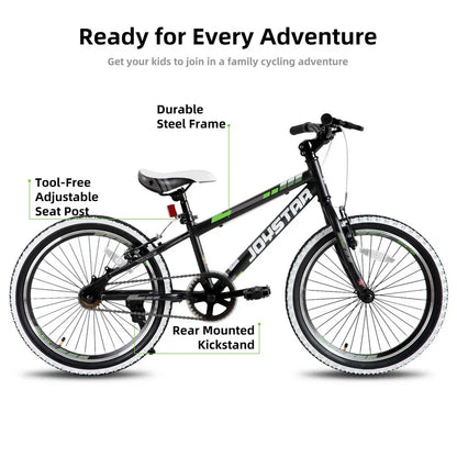 JOYSTAR Lubbock 20" 24" Kids Mountain Bike Single Speed Bicycle