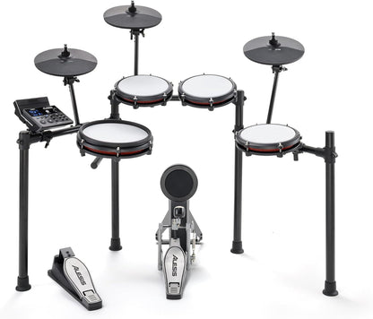 Nitro Max Electric Drum Set with Mesh Pads & Bluetooth