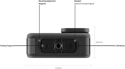 Black - Waterproof Action Camera with 5.3K60 Video, 27MP Photo + Compatability with HB-Series Lenses