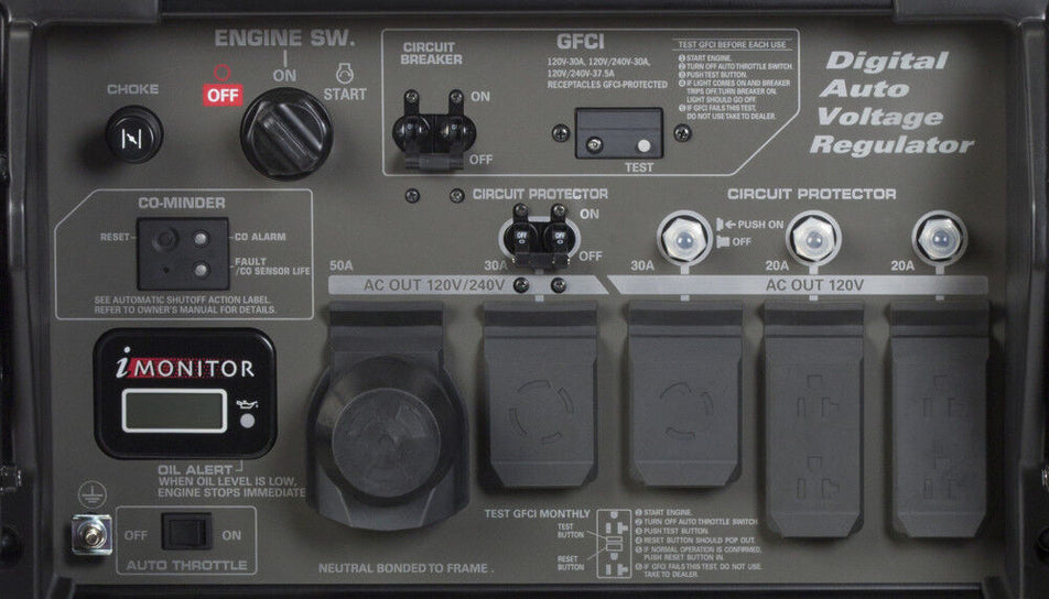 Honda EB10000 10000Watt Industrial Generator with CO-MINDER Sensor EB10000G from Honda