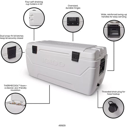 Igloo MaxCold 152-qt. Cooler White 01